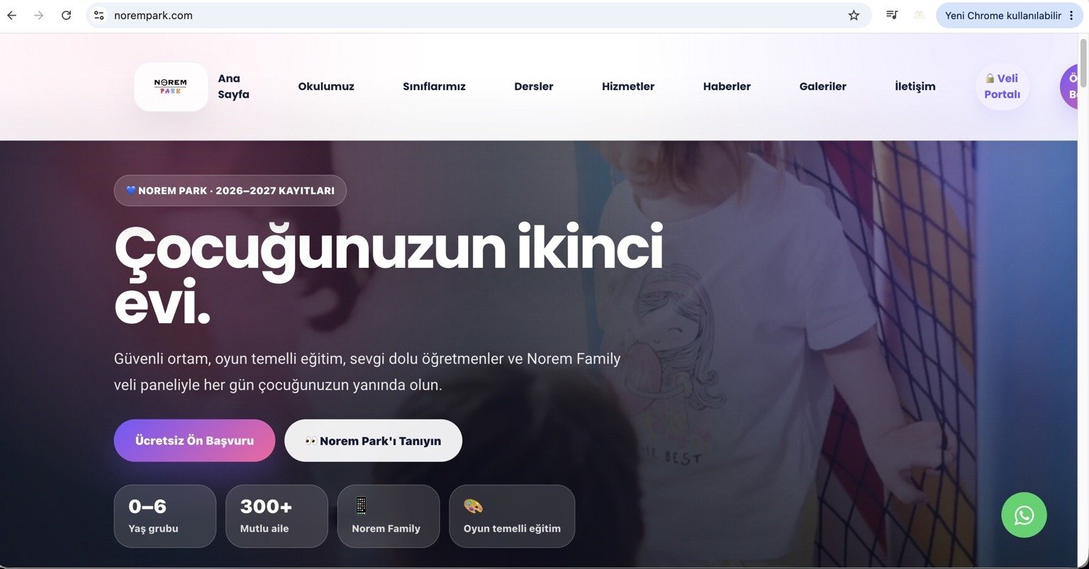 Mobil web tasarım örneği