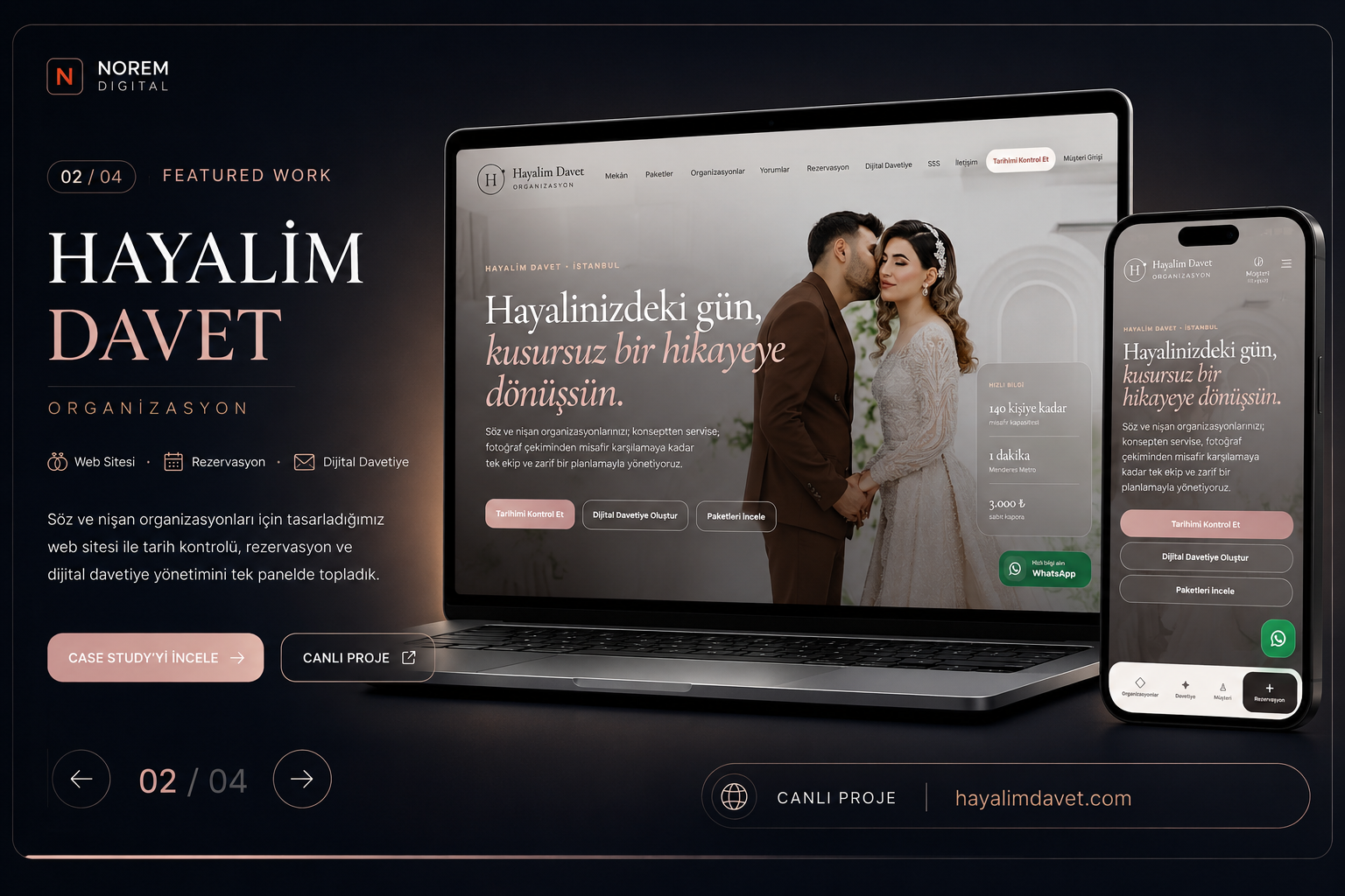 Hayalim Davet - Norem Digital referans projesi